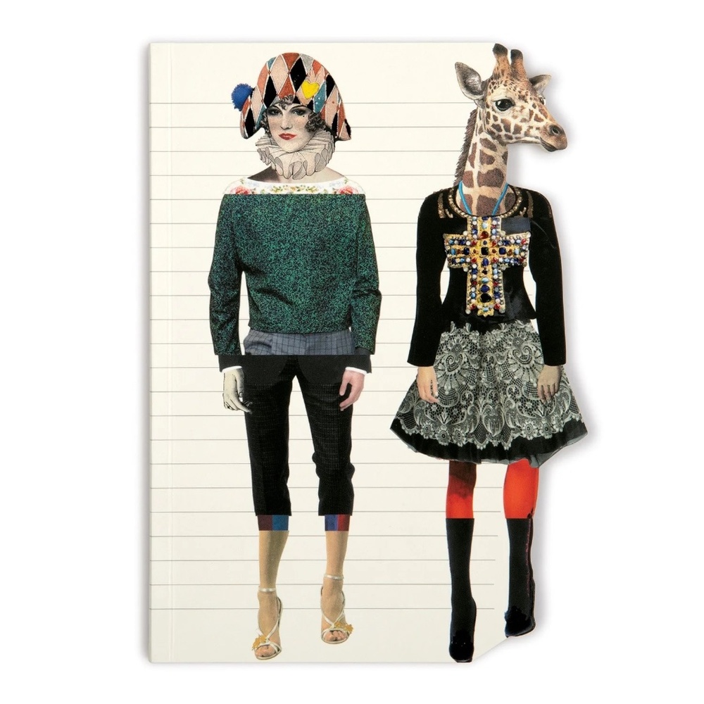 Christian Lacroix Harlequin Giraffe Die-Cut Notebook  NWT